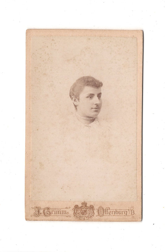 Fotografie Damenportrait - Offenburg 1893 / CDV C1-12