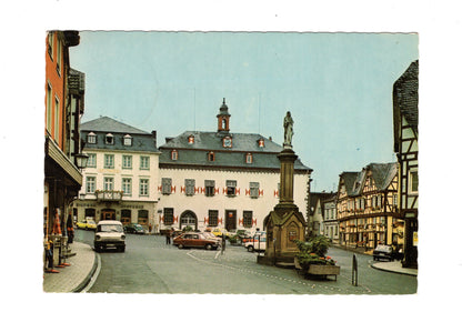 Ansichtskarte Linz am Rhein / Marktplatz