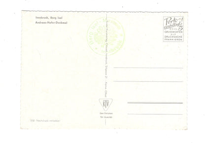 Ansichtskarte Innsbruck / Berg Isel / Andreas-Hofer-Denkmal / Tirol / Österreich