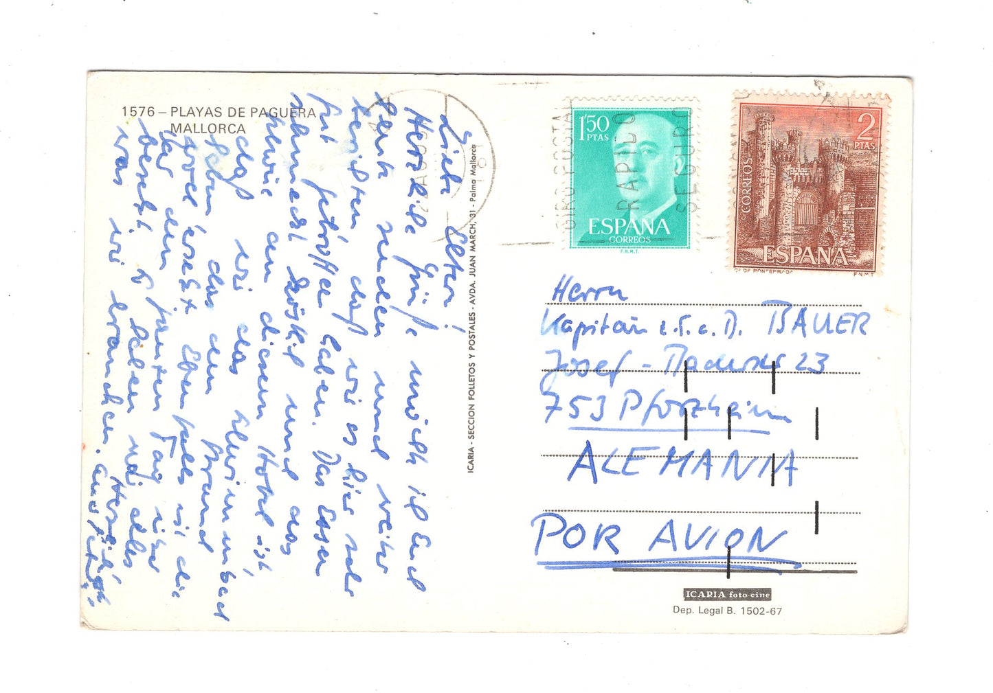 Ansichtskarte Mallorca / Playas de Paguera / Spanien