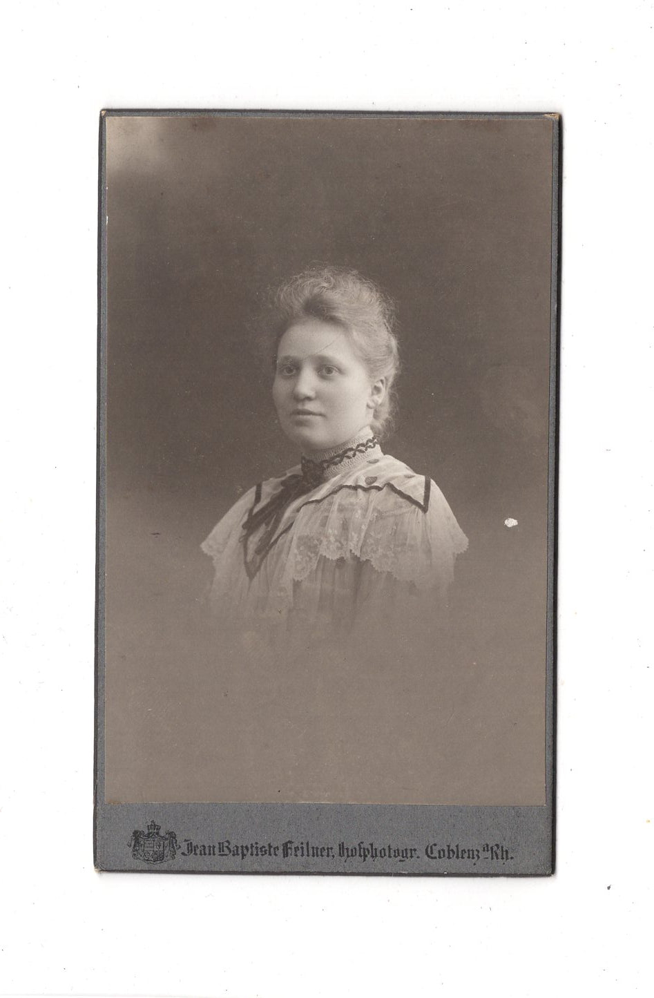 Fotografie Damenportrait - Koblenz 1900er / CDV C1-12