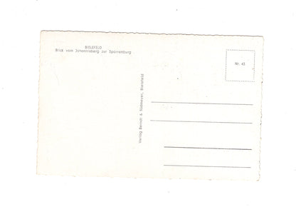 Ansichtskarte Bielefeld / Blick vom Johannisberg zur Sparrenburg