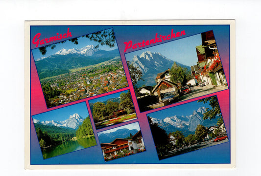 Ansichtskarte Garmisch-Partenkirchen / Kurpark / Spielbank +++