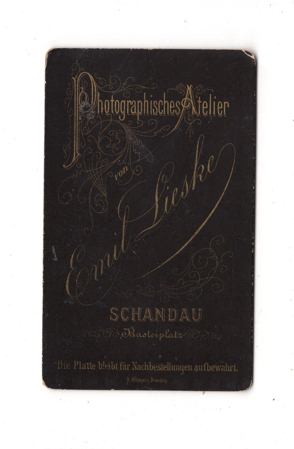 Fotografie Feine Dame - Bad Schandau um 1880 / CDV L1-33
