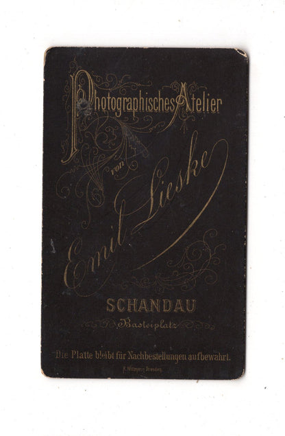 Fotografie Feine Dame - Bad Schandau um 1880 / CDV L1-33
