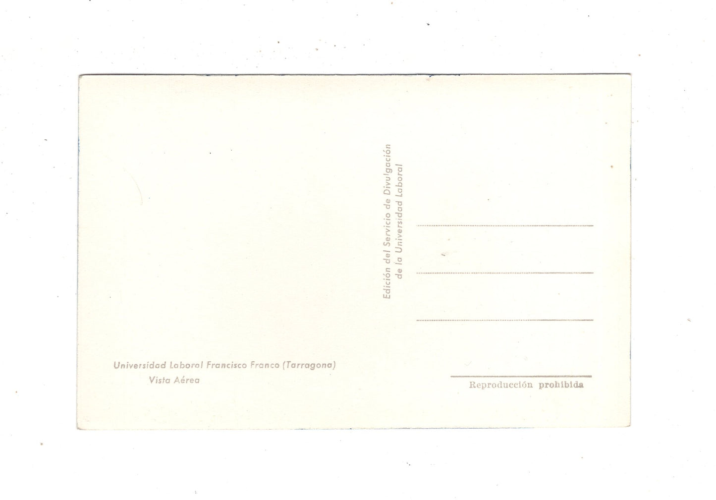 Ansichtskarte Universidad Laboral Francisco Franco / Tarragona / Spanien / N1-55