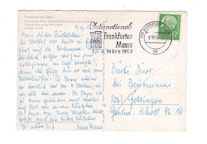 Ansichtskarte Frankfurt am Main / Sommer am Main / J1-56