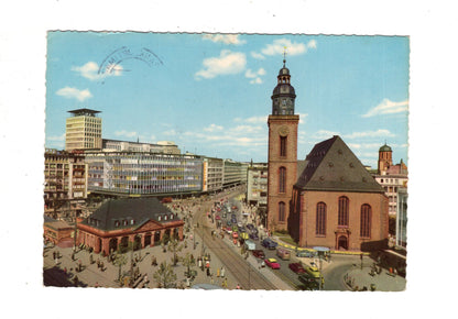 Ansichtskarte Frankfurt am Main / Rossmarkt und Hauptwache / J1-56