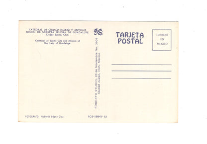 Ansichtskarte Catedral de Ciudad Juarez y Antigua / Mexiko