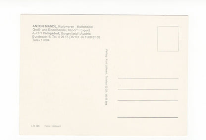 Ansichtskarte Anton Mandl Korbwaren / Piringsdorf / Burgenland / Österreich