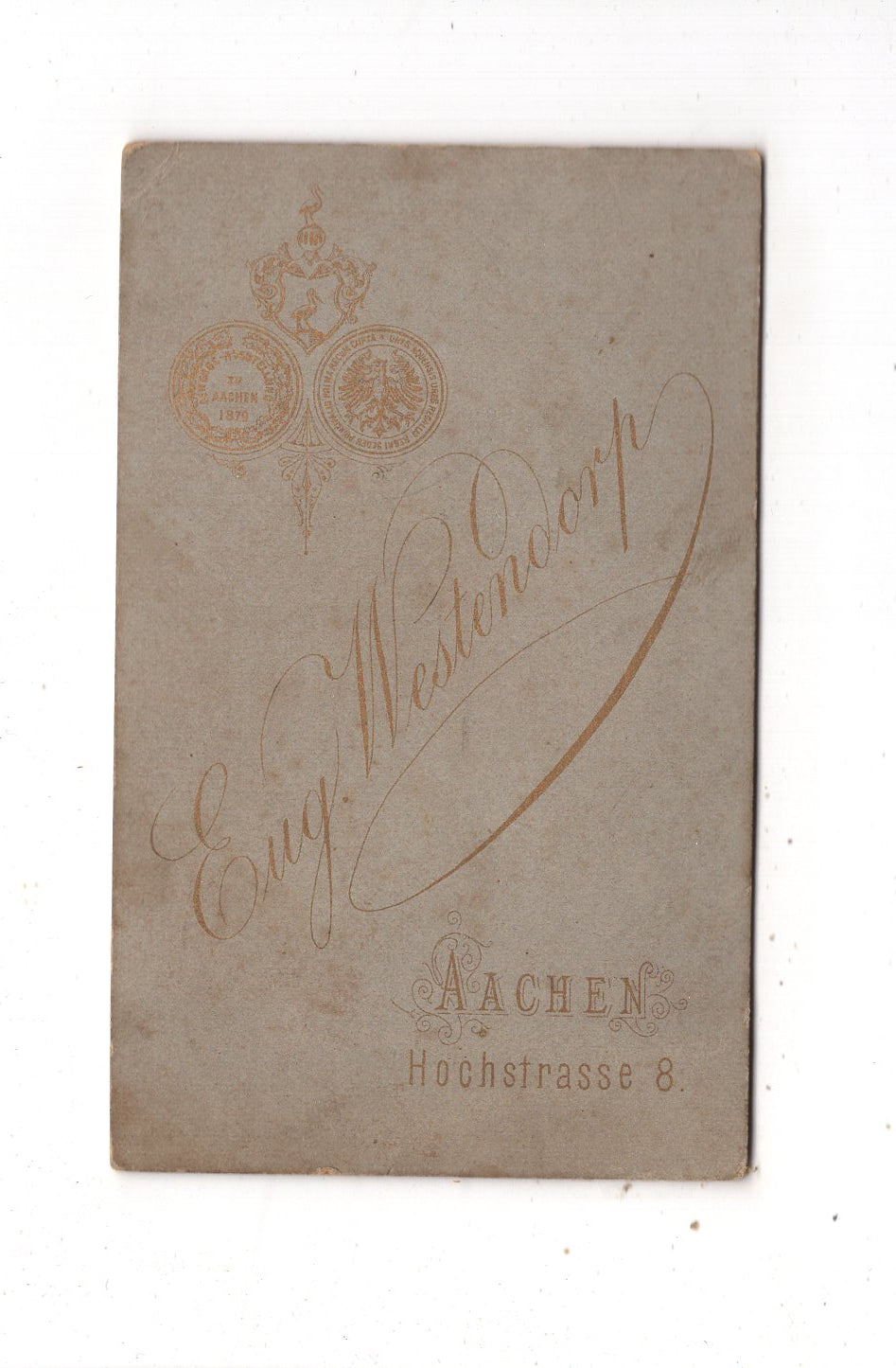 Fotografie Herrenportrait - Aachen 1870er