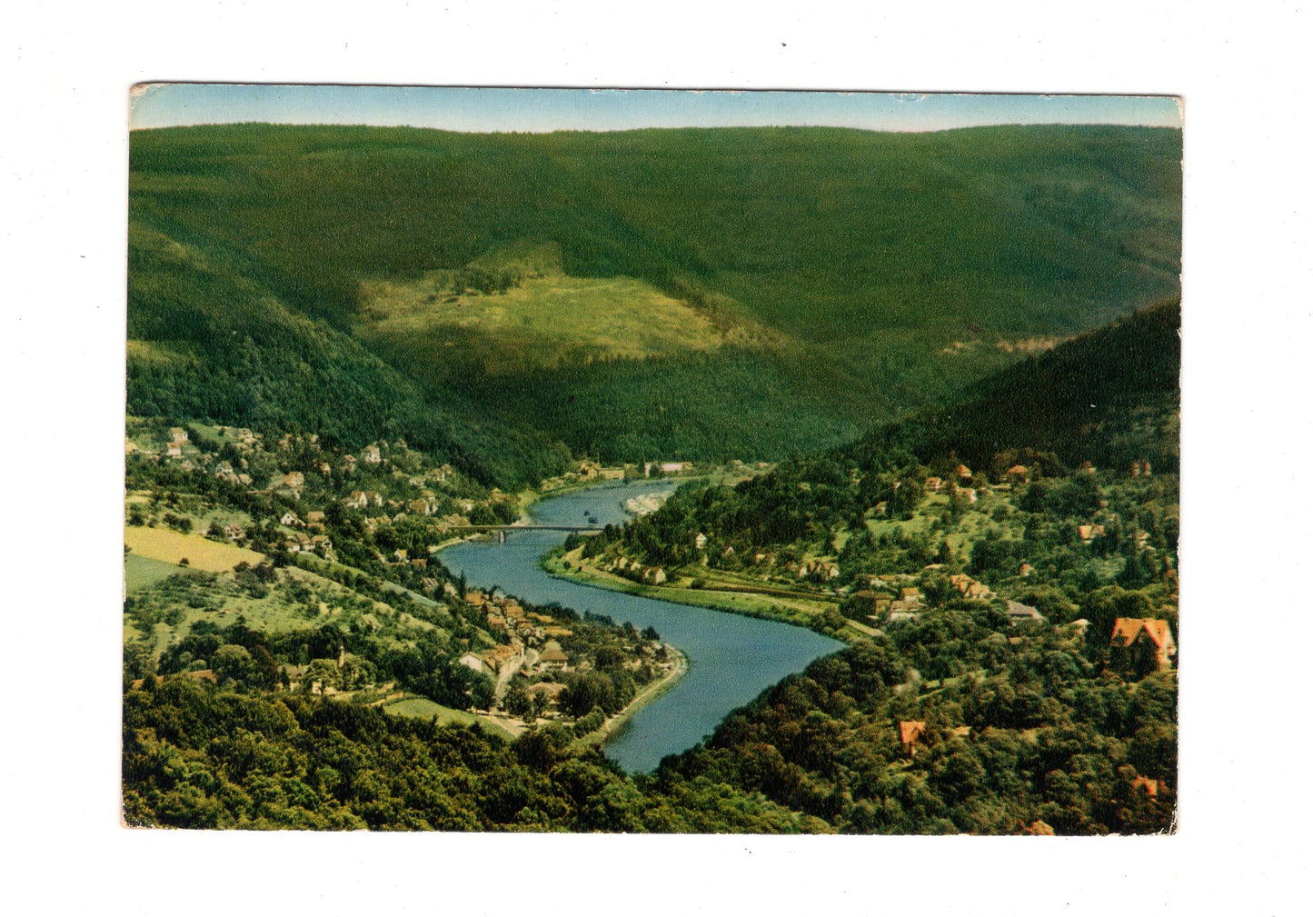 Ansichtskarte Blick ins Neckartal mit Ziegelhausen +++ / I1-60