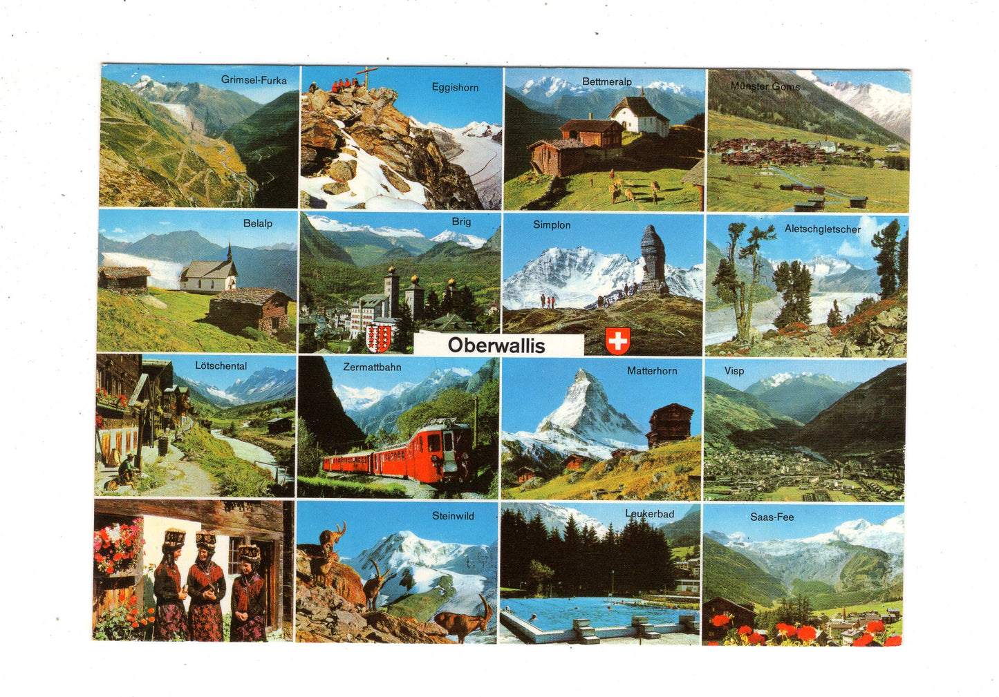 Ansichtskarte Oberwallis / Schweiz