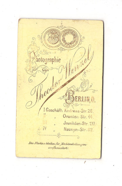 Fotografie Feine Dame - Berlin 1880er / CDV L1-33