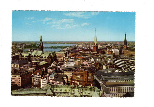 Ansichtskarte Hamburg / Blick über die City / K1-49
