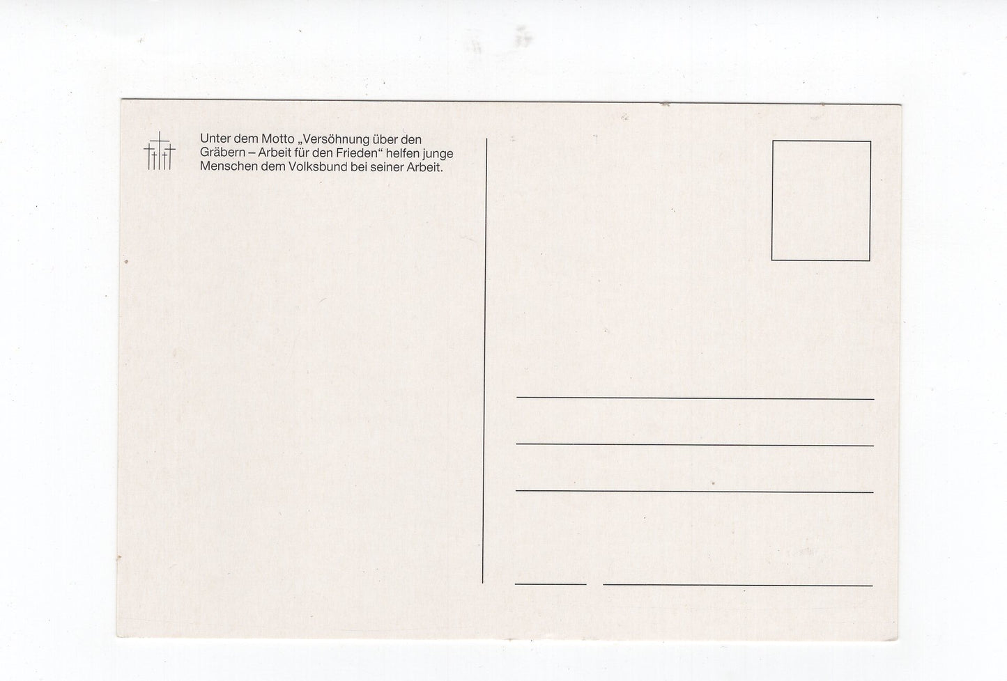 Ansichtskarte Volksbund Deutsche Kriegsgräberfürsorge