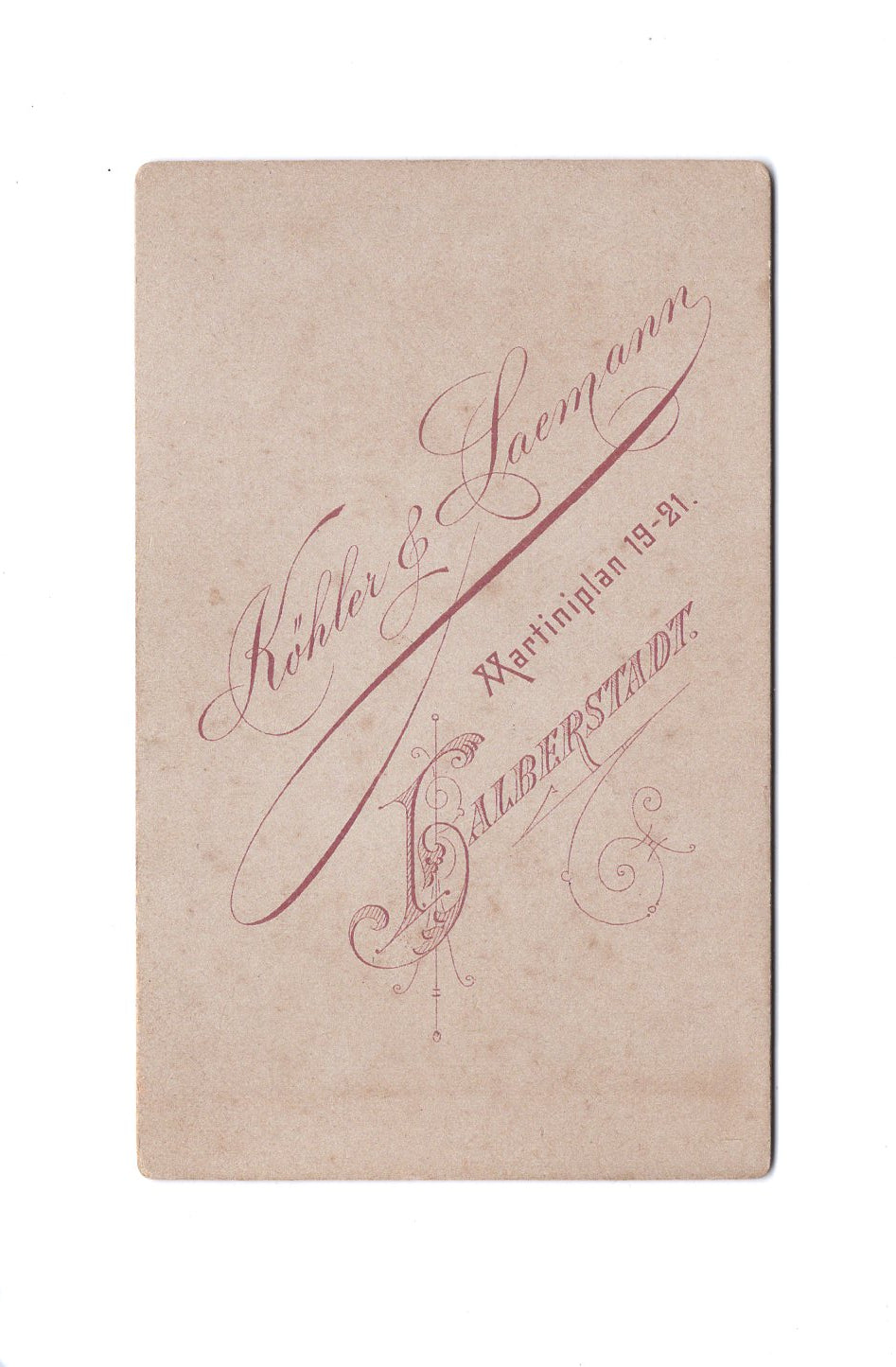 Fotografie Feine Dame - Halberstadt 1890er