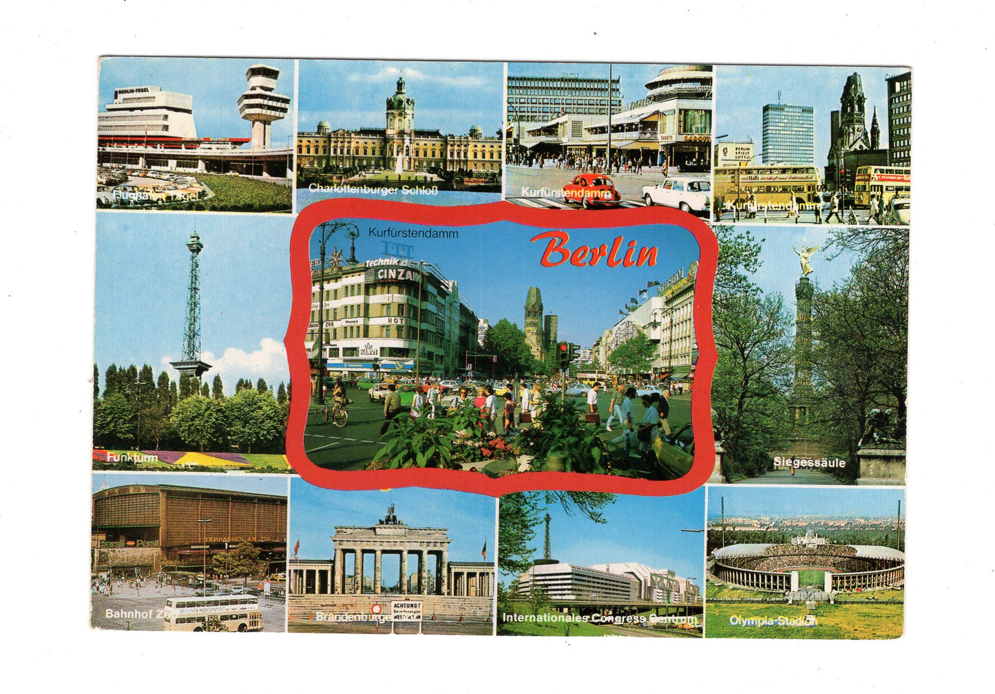 Ansichtskarte Berlin / Kurfürstendamm / Funkturm +++