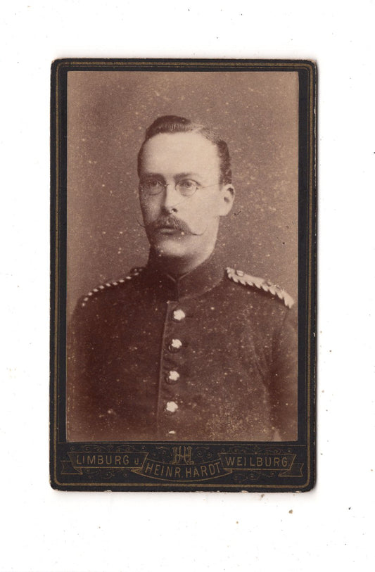 Fotografie Soldat - Limburg / Weilburg 1880er