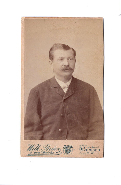 Fotografie Herrenportrait - Gießen um 1890