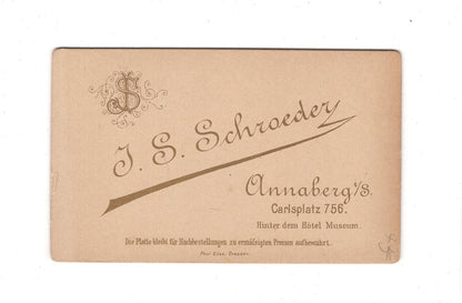 Fotografie Damenportrait - Annaberg 1880er / CDV C1-12