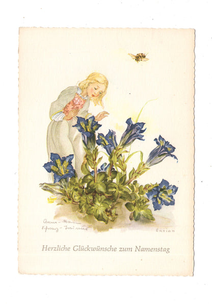 Ansichtskarte Glückwünsche / Glückwunsch zum Namenstag / L1-64