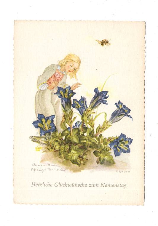 Ansichtskarte Glückwünsche / Glückwunsch zum Namenstag / L1-64