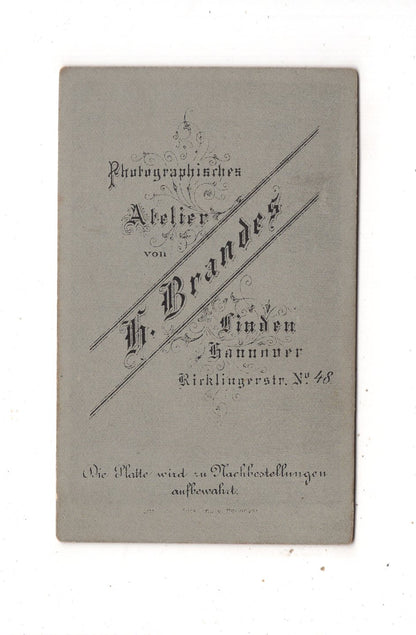 Fotografie Niedliches kleines Mädchen - Linden-Hannover 1880er