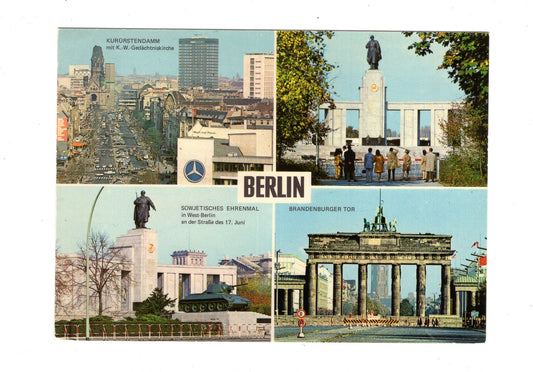 Ansichtskarte Berlin / Kurfürstendamm / Brandenburger Tor +++