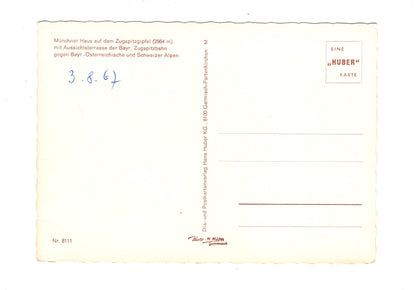 Ansichtskarte Münchner Haus auf dem Zugspitzgipfel / H1-62