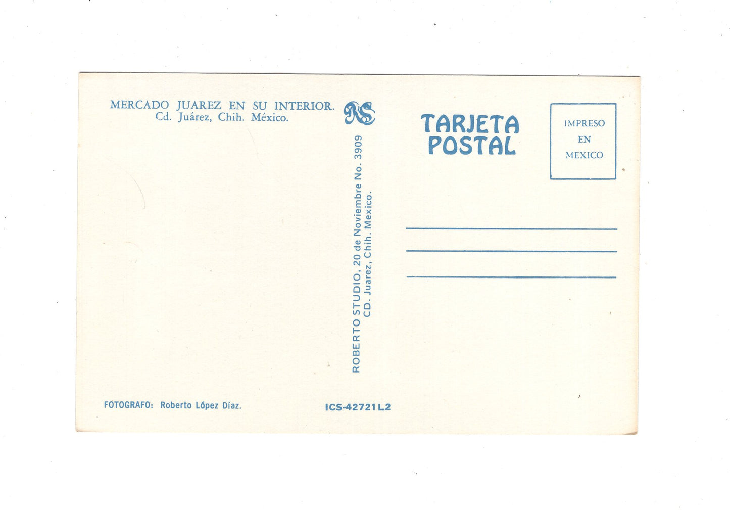 Ansichtskarte Juarez / Mercado Juarez / Mexiko