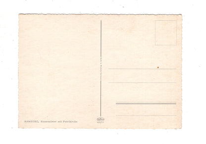 Ansichtskarte Hamburg / Binnenalster mit Petrikirche / K1-49