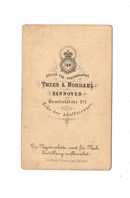 Fotografie Damenportrait - Hannover 1870er / CDV C1-12