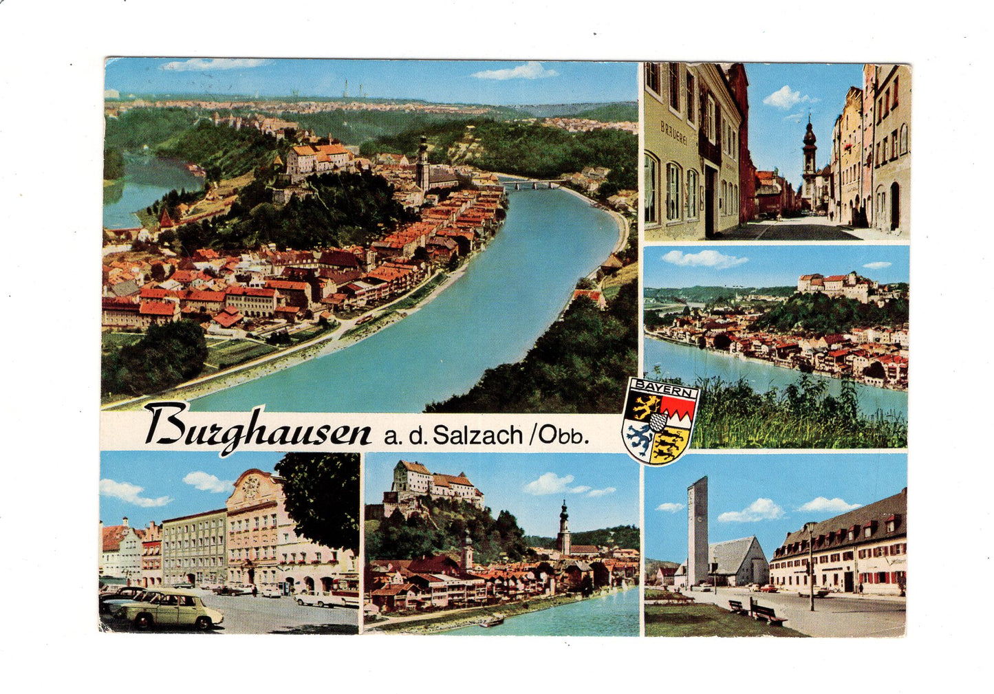 Ansichtskarte Burghausen an der Salzach / Oberbayern