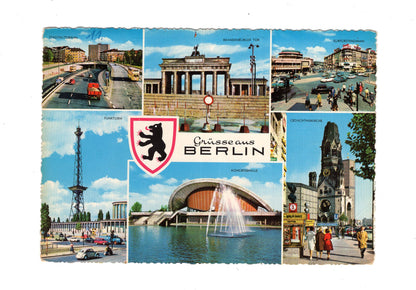 Ansichtskarte Berlin / Stadtautobahn / Brandenburger Tor +++