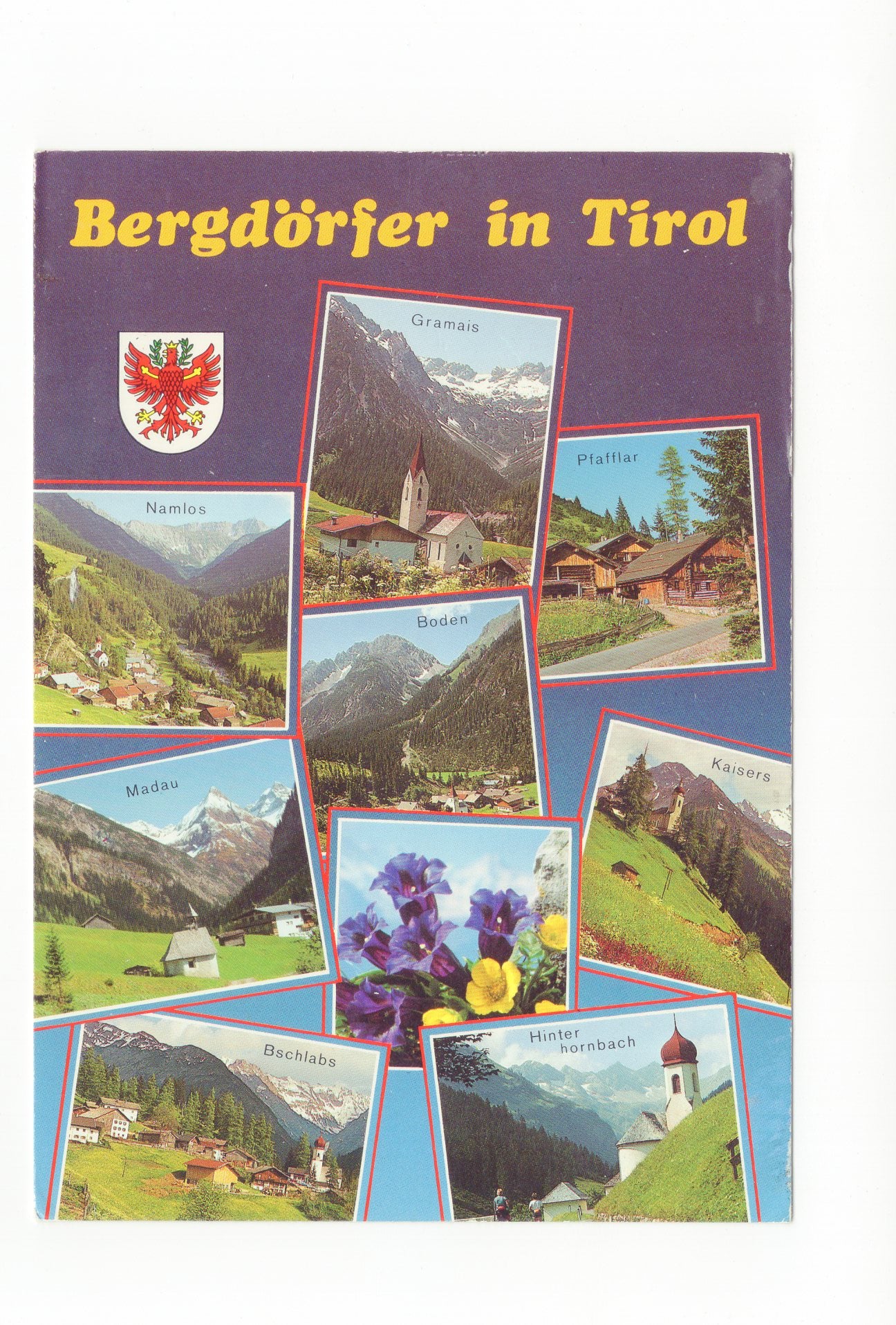 Ansichtskarte Bergdörfer in Tirol / Österreich