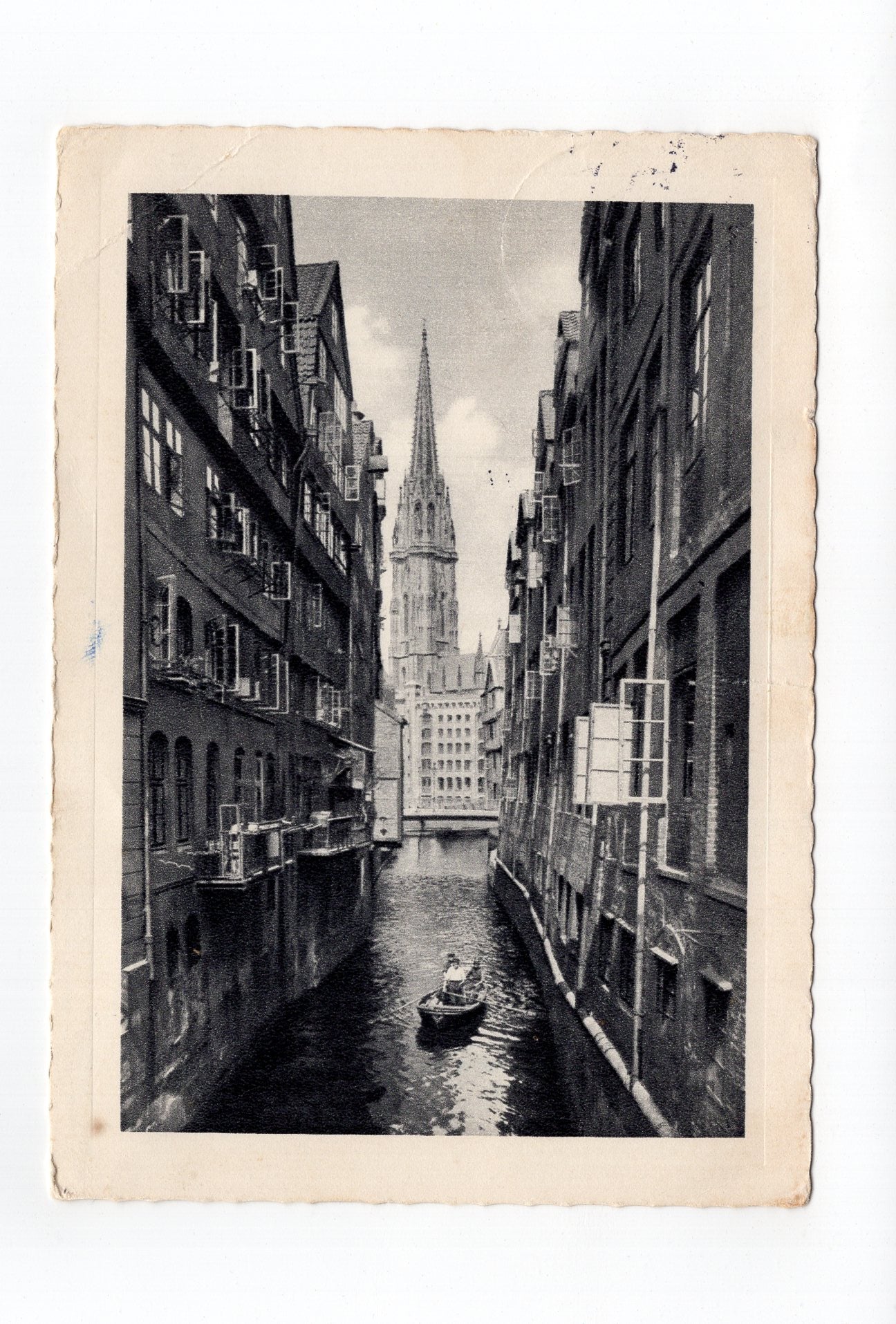 Ansichtskarte Hamburg / Steckelhörnfleet / Nikolaikirche