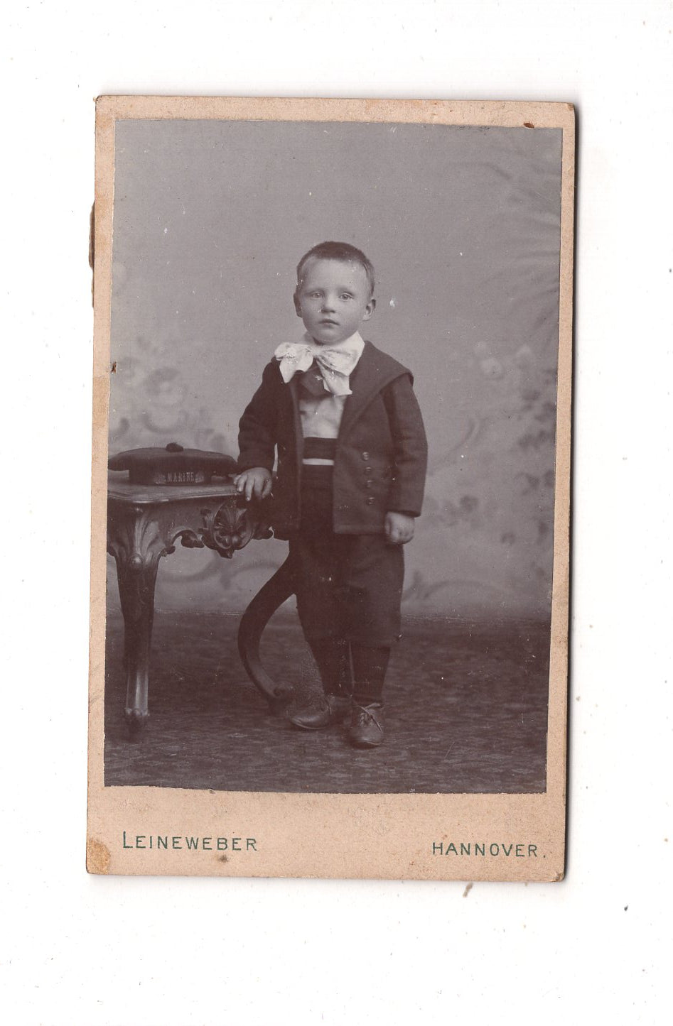 Fotografie Niedlicher kleiner Junge - Hannover 1890er / CDV M1-15