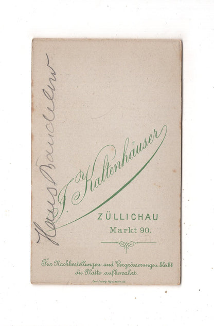 Fotografie Niedliches kleines Kind / benannt - Züllichau Sulechow 1890er