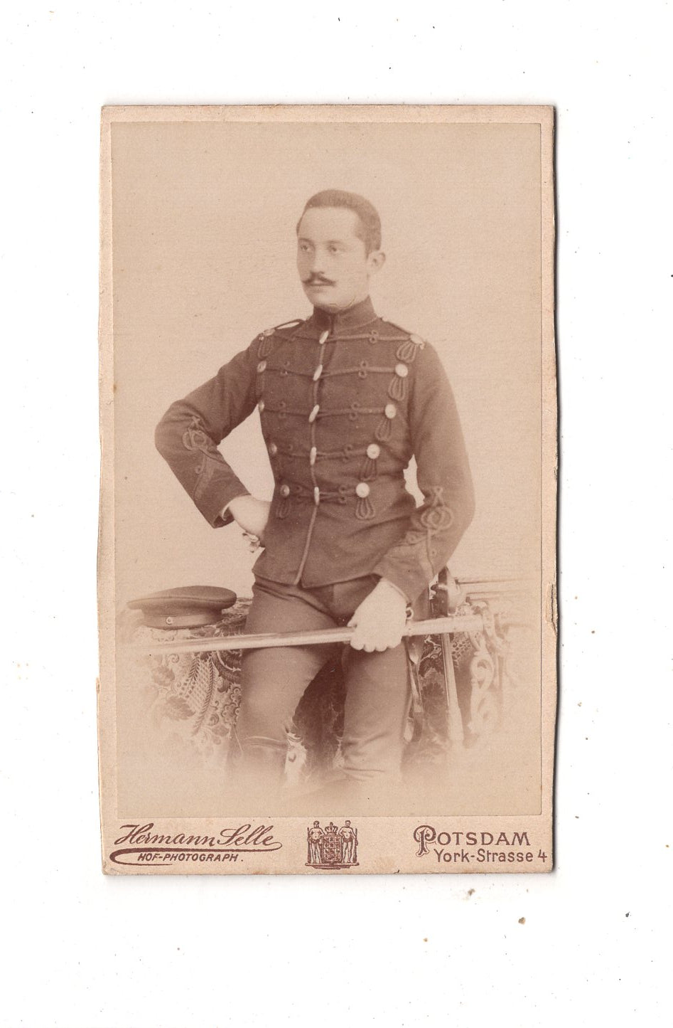 Fotografie Soldat / Husar - Potsdam 1880er