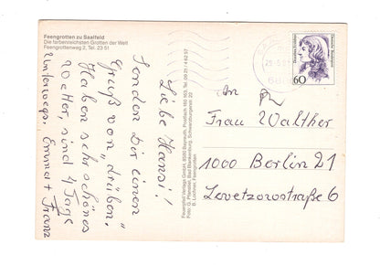 Ansichtskarte Saalfeld / Saalfelder Feengrotten