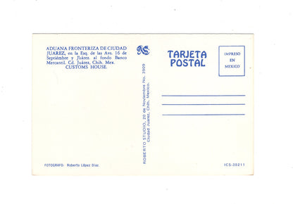 Ansichtskarte Juarez / Aduana Fronteriza de Ciudad Juarez / Mexiko