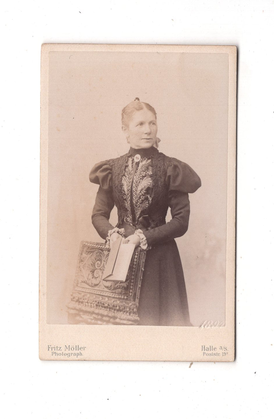 Fotografie Feine Dame - Halle an der Saale 1897