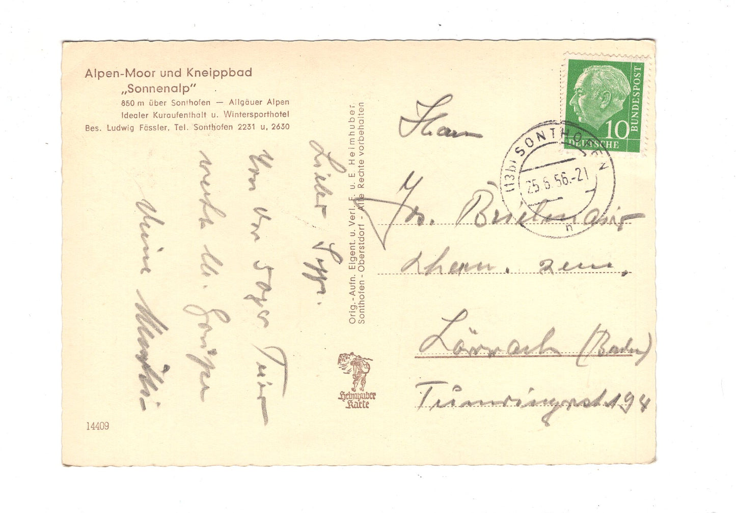 Ansichtskarte Sonnenalp-Terrasse / Sonnenalp über Sonthofen / I1-61