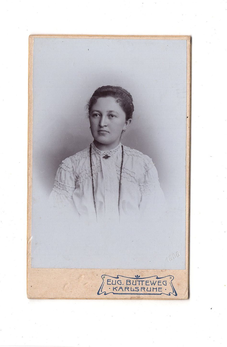 Fotografie Damenportrait - Karlsruhe 1906 / CDV C1-12
