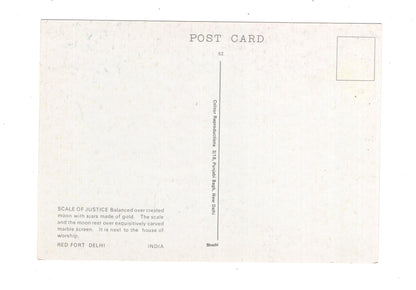 Ansichtskarte Scale of Justice / Delhi / Indien