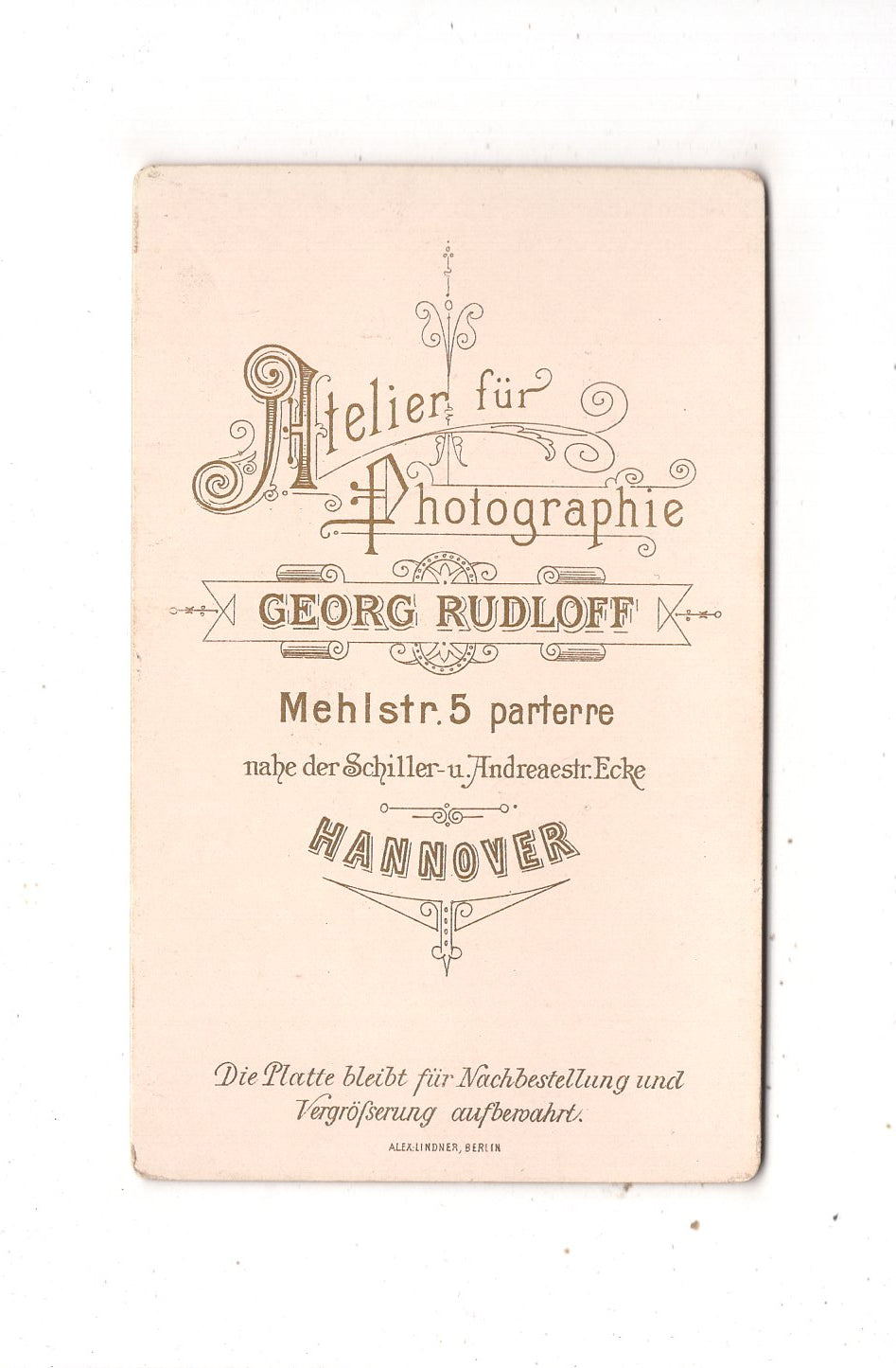 Fotografie Niedliches kleines Mädchen - Hannover 1880er