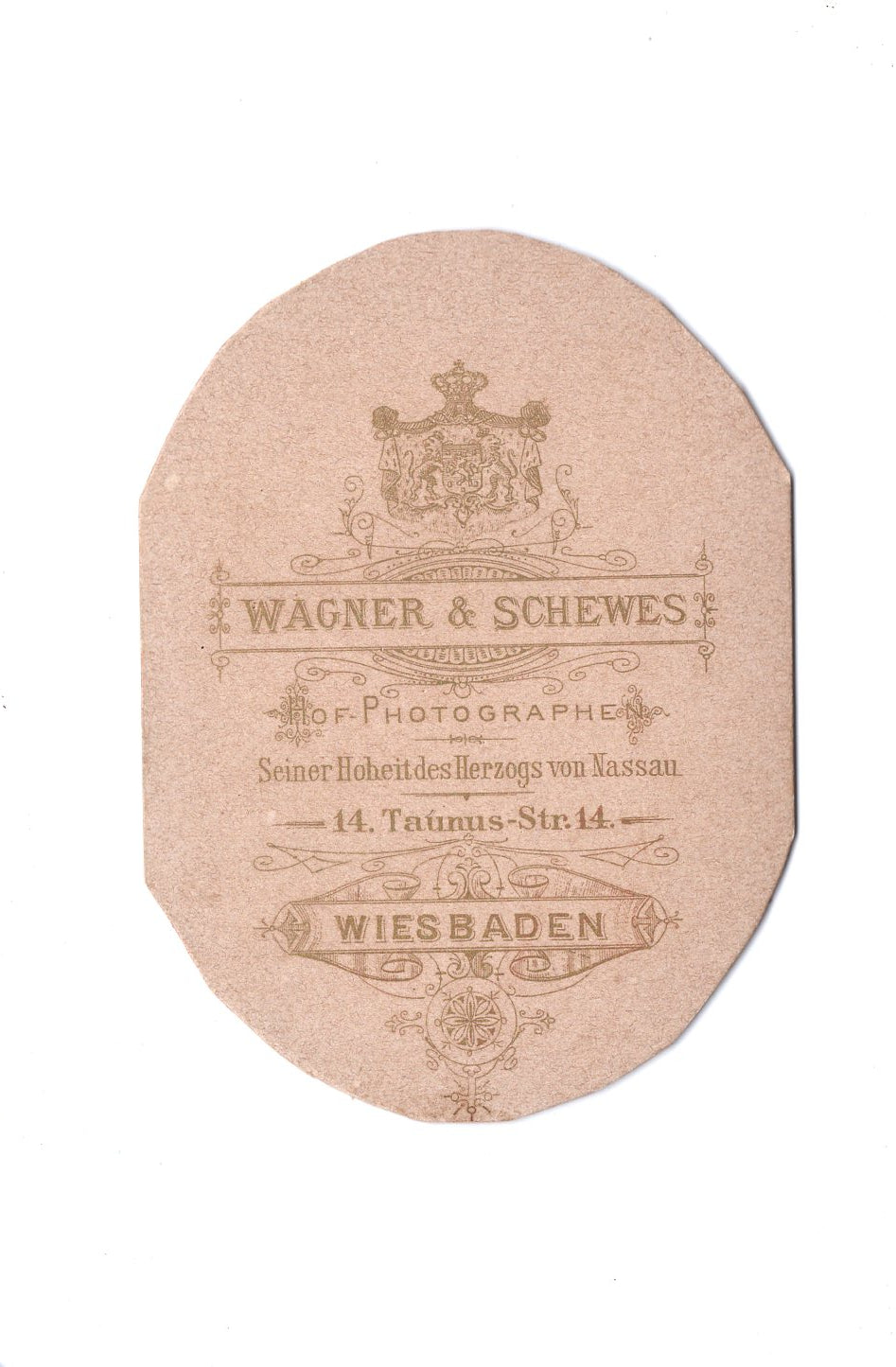 Fotografie Damenportrait - Wiesbaden um 1880