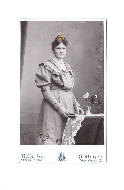 Fotografie Feine Dame - Solingen um 1900