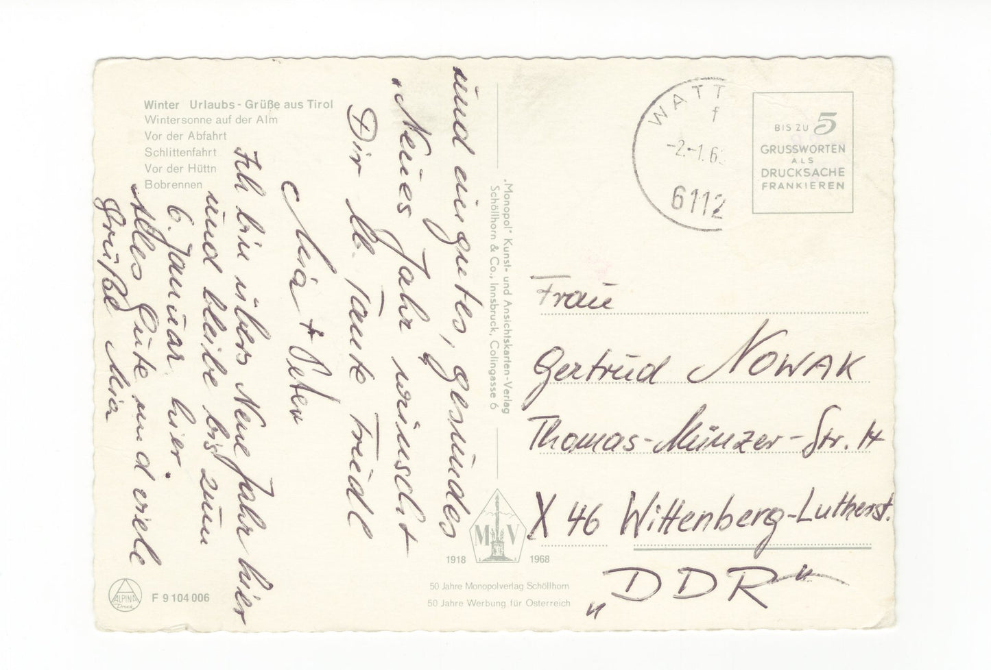 Ansichtskarte Tirol / Österreich